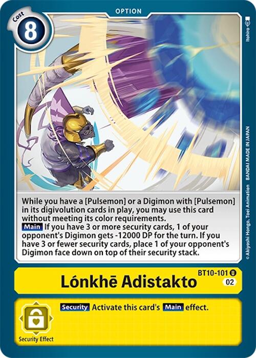 Lonkhe Adistakto [BT10-101] [Xros Encounter] | Enigma On Main