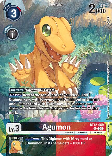 Agumon [BT12-059] - BT12-059 (Legend Pack 2024) [Across Time] | Enigma On Main