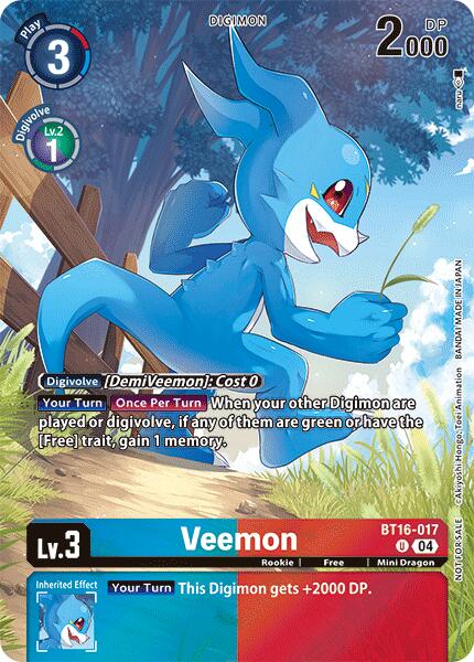 Veemon [BT16-017] (Legend Pack 2024) [Beginning Observer] | Enigma On Main