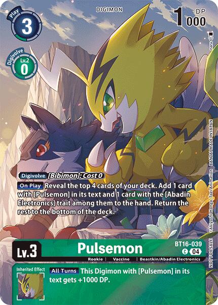 Pulsemon [BT16-039] (Legend Pack 2024) [Beginning Observer] | Enigma On Main