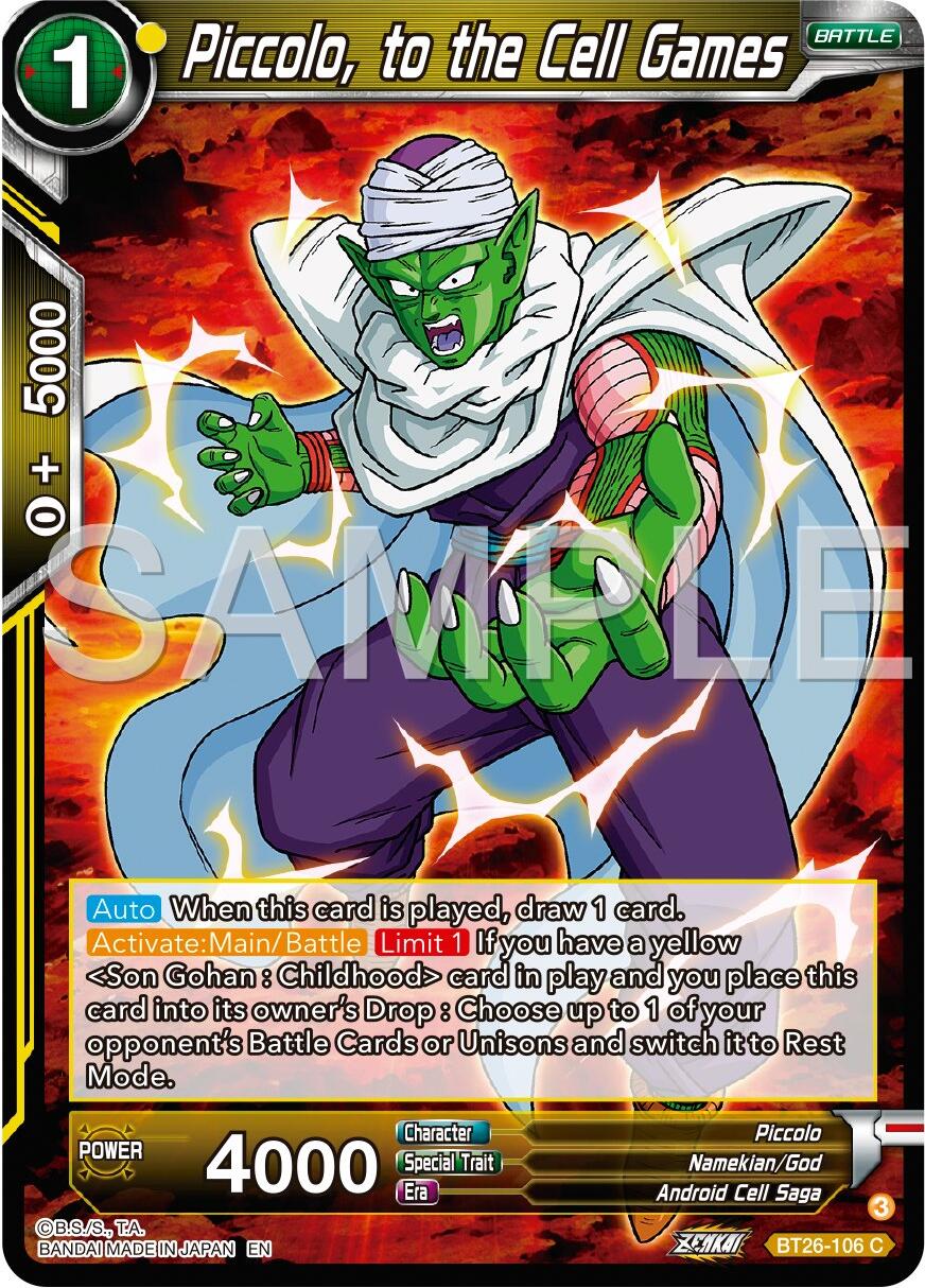 Piccolo, to the Cell Games (BT26-106) [Ultimate Advent] | Enigma On Main