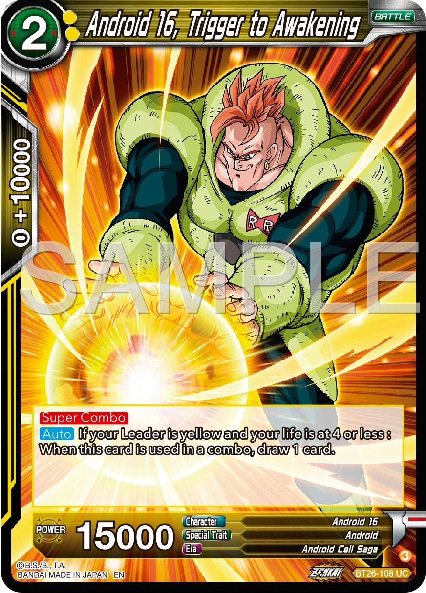 Android 16, Trigger to Awakening (BT26-108) [Ultimate Advent] | Enigma On Main