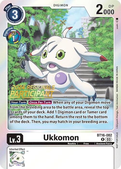 Ukkomon [BT16-082] (2024 Regionals Participant) [Beginning Observer] | Enigma On Main