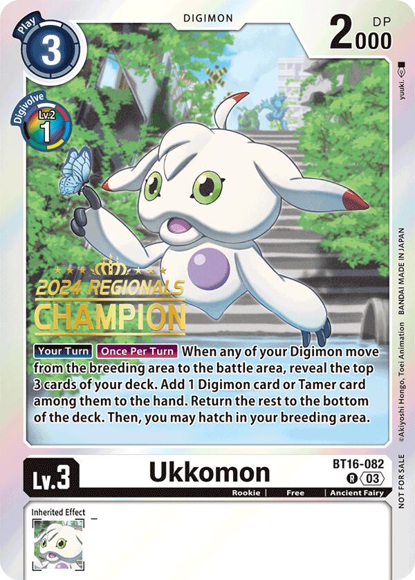 Ukkomon [BT16-082] (2024 Regionals Champion) [Beginning Observer] | Enigma On Main