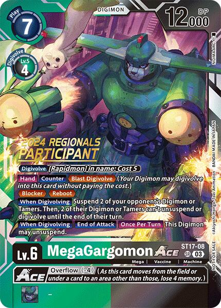 MegaGargomon ACE [ST17-08] (2024 Regionals Participant) [Starter Deck: Double Typhoon Advanced Deck Set] | Enigma On Main