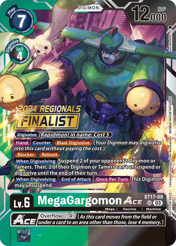 MegaGargomon ACE [ST17-08] (2024 Regionals Finalist) [Starter Deck: Double Typhoon Advanced Deck Set] | Enigma On Main