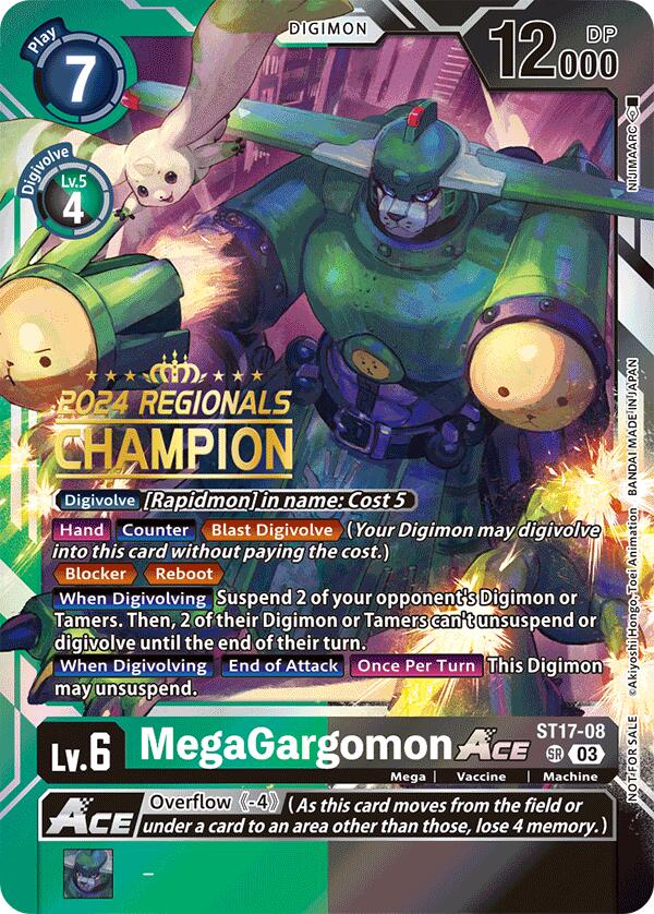 MegaGargomon ACE [ST17-08] (2024 Regionals Champion) [Starter Deck: Double Typhoon Advanced Deck Set] | Enigma On Main