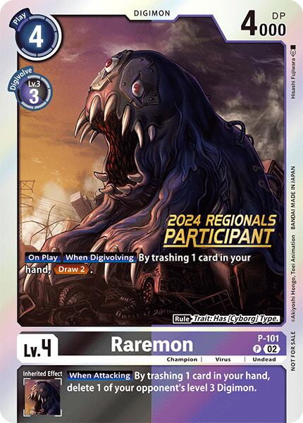 Raremon [P-101] - P-101 (2024 Regionals Participant) [Promotional Cards] | Enigma On Main