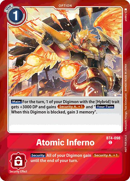 Atomic Inferno [BT4-098] (Event Pack 7) [Great Legend] | Enigma On Main