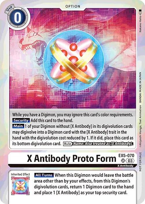 X Antibody Proto Form [EX5-070] (Event Pack 7) [Animal Colosseum] | Enigma On Main