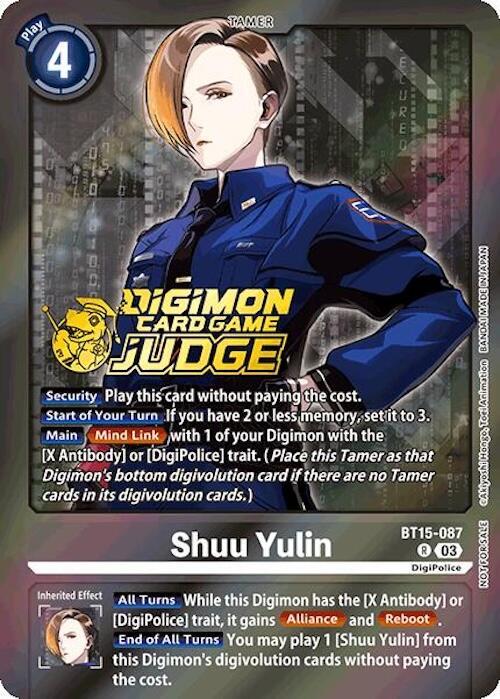 Shuu Yulin [BT15-087] (Judge Pack 6) [Exceed Apocalypse] | Enigma On Main