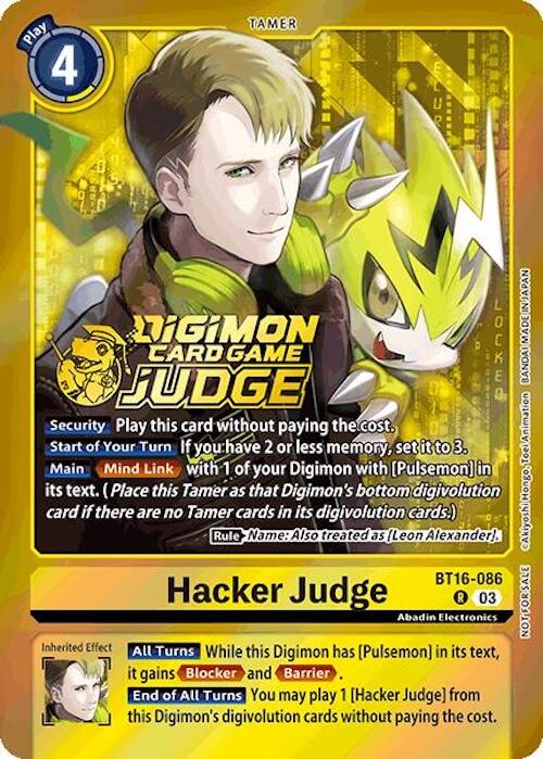 Hacker Judge [BT16-086] (Judge Pack 6) [Beginning Observer] | Enigma On Main