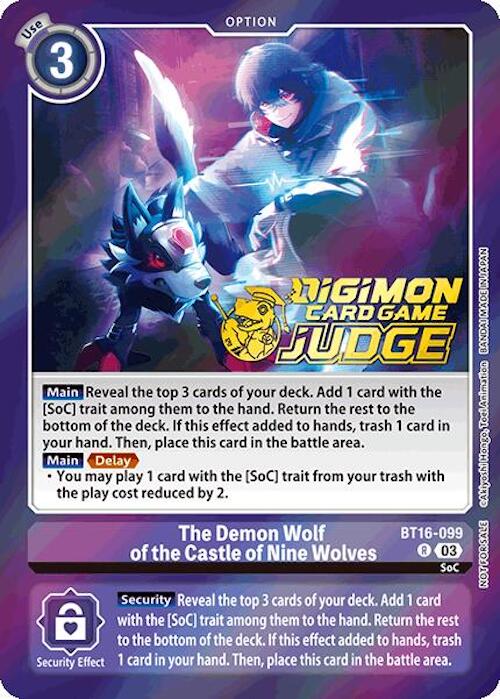 The Demon Wolf of the Castle of Nine Wolves [BT16-099] (Judge Pack 6) [Beginning Observer] | Enigma On Main