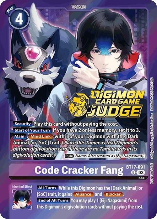 Code Cracker Fang [BT17-091] (Judge Pack 6) [Secret Crisis] | Enigma On Main