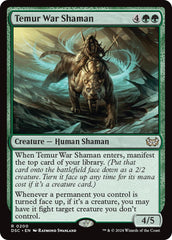 Temur War Shaman [Duskmourn: House of Horror Commander] | Enigma On Main