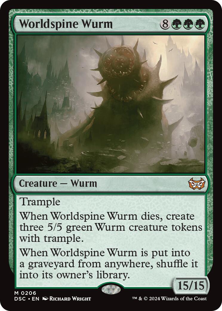 Worldspine Wurm [Duskmourn: House of Horror Commander] | Enigma On Main