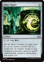 Simic Signet [Duskmourn: House of Horror Commander] | Enigma On Main