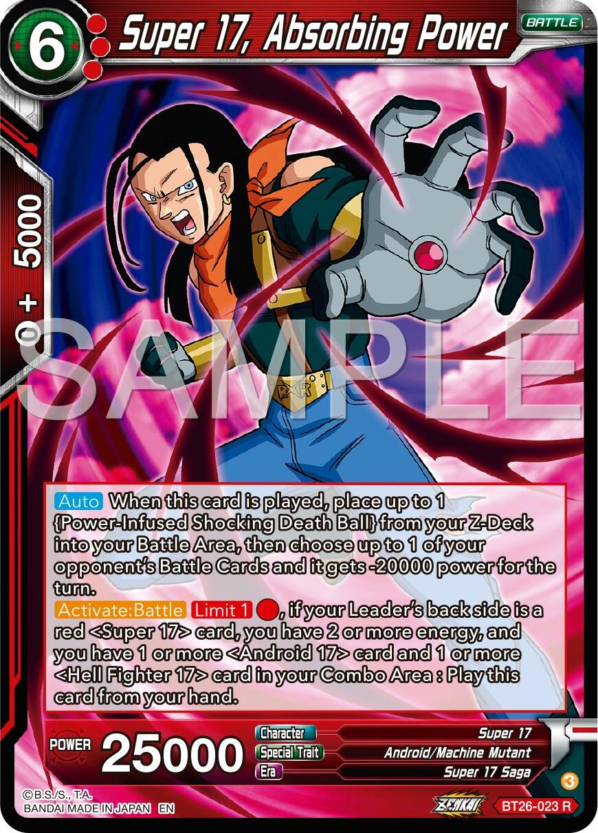 Super 17, Absorbing Power (BT26-023) [Ultimate Advent] | Enigma On Main