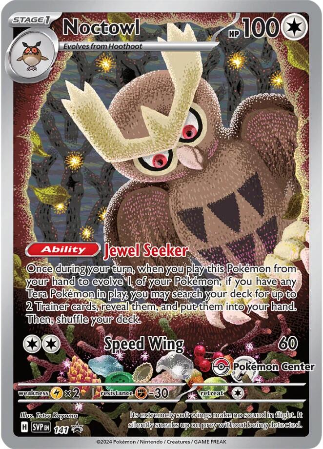 Noctowl (141) (Pokemon Center Exclusive) [Scarlet & Violet: Black Star Promos] | Enigma On Main