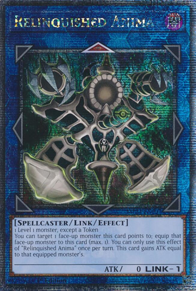 Relinquished Anima [MP24-EN007] Quarter Century Secret Rare | Enigma On Main