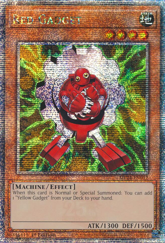 Red Gadget [MP24-EN012] Quarter Century Secret Rare | Enigma On Main