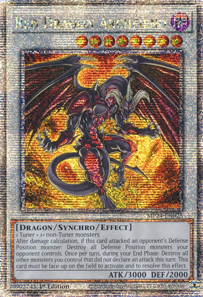 Red Dragon Archfiend [MP24-EN025] Quarter Century Secret Rare | Enigma On Main