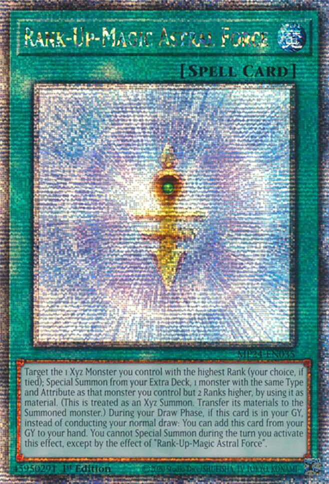 Rank-Up-Magic Astral Force [MP24-EN035] Quarter Century Secret Rare | Enigma On Main