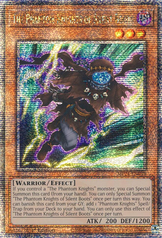 The Phantom Knights of Silent Boots [MP24-EN039] Quarter Century Secret Rare | Enigma On Main