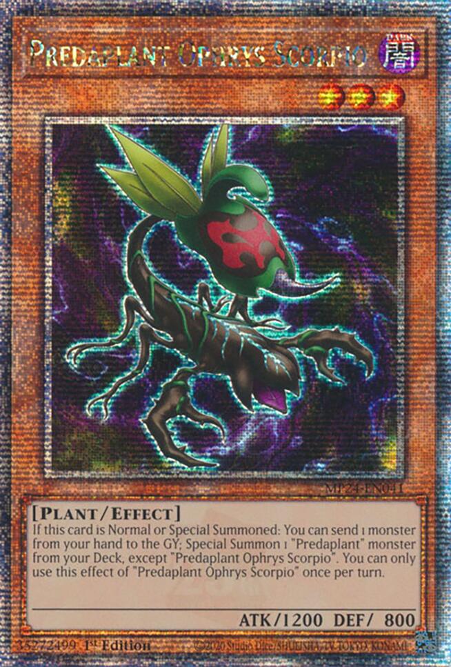 Predaplant Ophrys Scorpio [MP24-EN041] Quarter Century Secret Rare | Enigma On Main