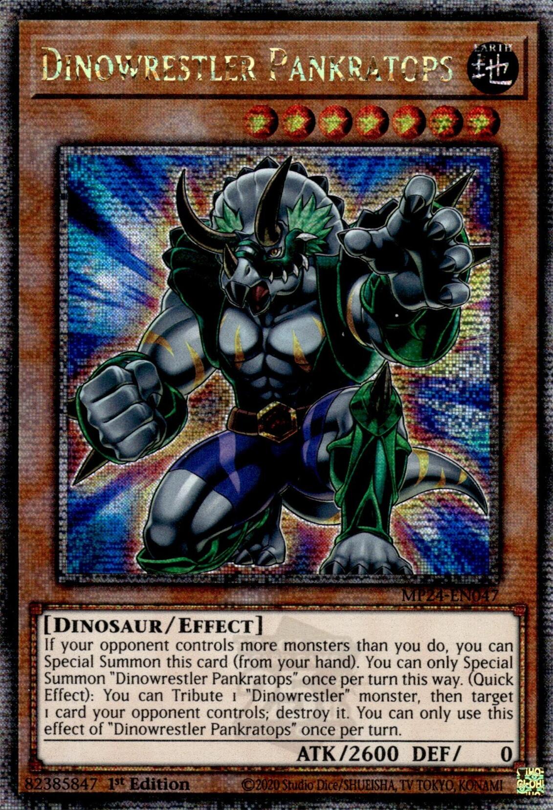 Dinowrestler Pankratops [MP24-EN047] Quarter Century Secret Rare | Enigma On Main