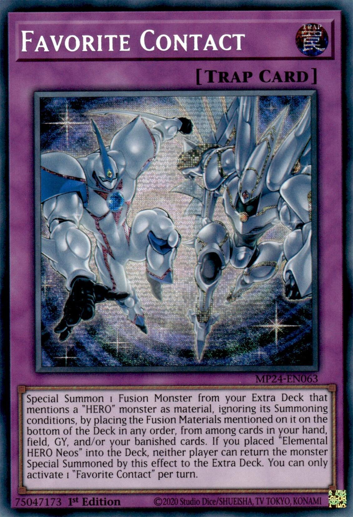 Favorite Contact [MP24-EN063] Prismatic Secret Rare | Enigma On Main