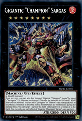 Gigantic "Champion" Sargas [MP24-EN071] Prismatic Secret Rare | Enigma On Main