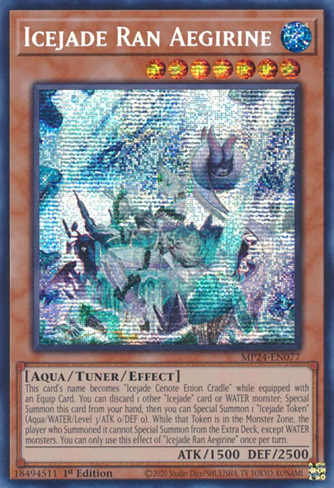 Icejade Ran Aegirine [MP24-EN077] Prismatic Secret Rare | Enigma On Main