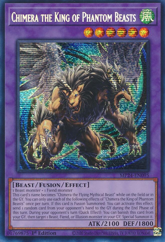 Chimera the King of Phantom Beasts [MP24-EN095] Prismatic Secret Rare | Enigma On Main