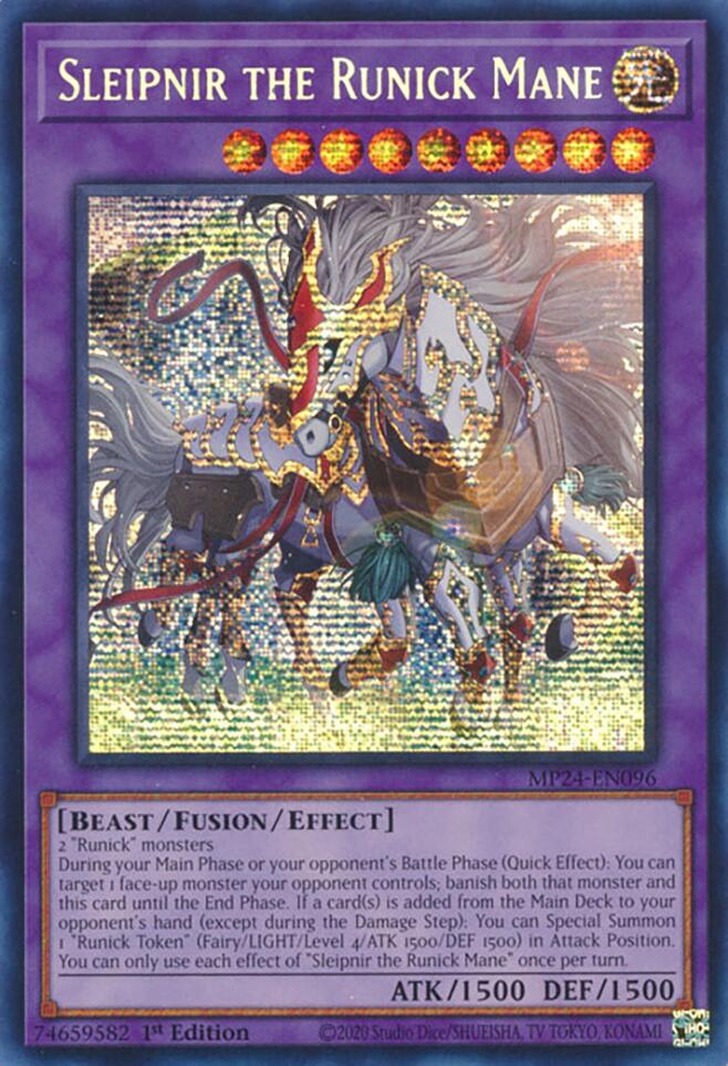 Sleipnir the Runick Mane [MP24-EN096] Prismatic Secret Rare | Enigma On Main