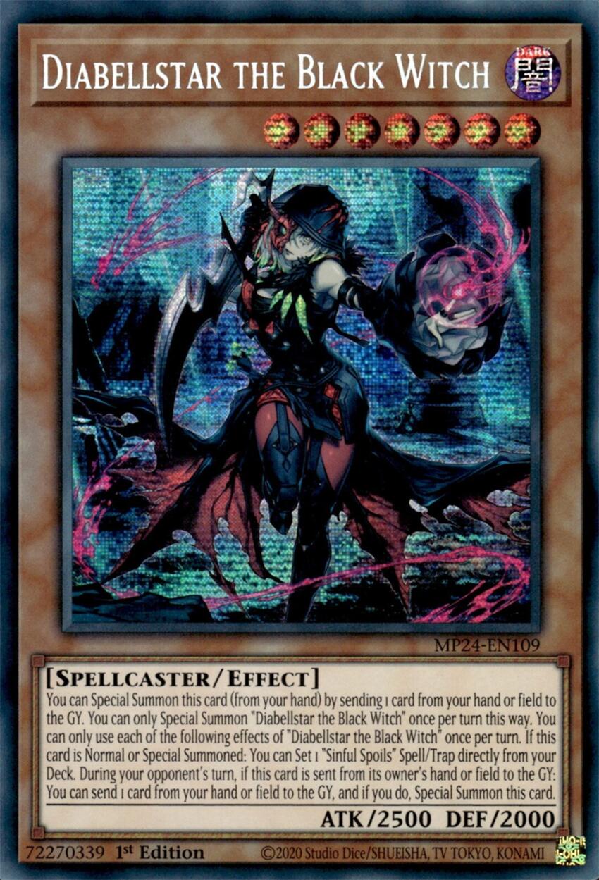 Diabellstar the Black Witch [MP24-EN109] Prismatic Secret Rare | Enigma On Main