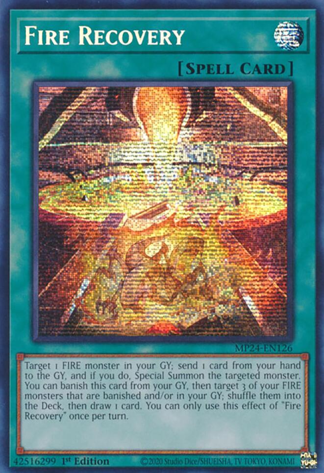 Fire Recovery [MP24-EN126] Prismatic Secret Rare | Enigma On Main