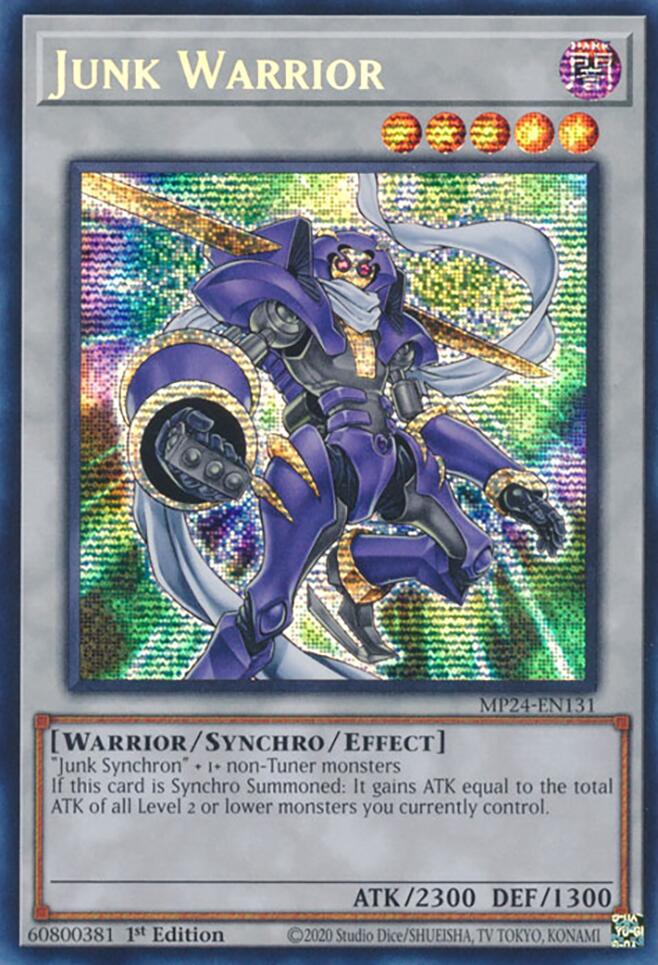 Junk Warrior [MP24-EN131] Prismatic Secret Rare | Enigma On Main