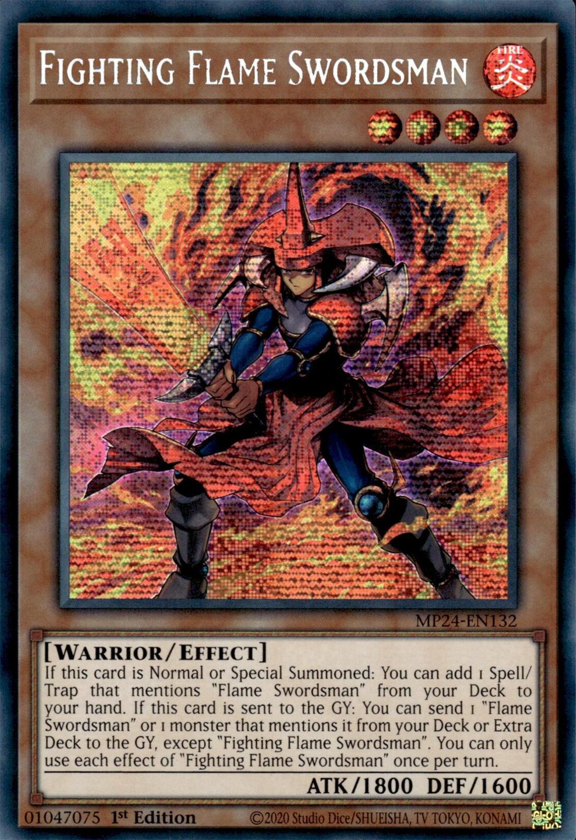 Fighting Flame Swordsman [MP24-EN132] Prismatic Secret Rare | Enigma On Main