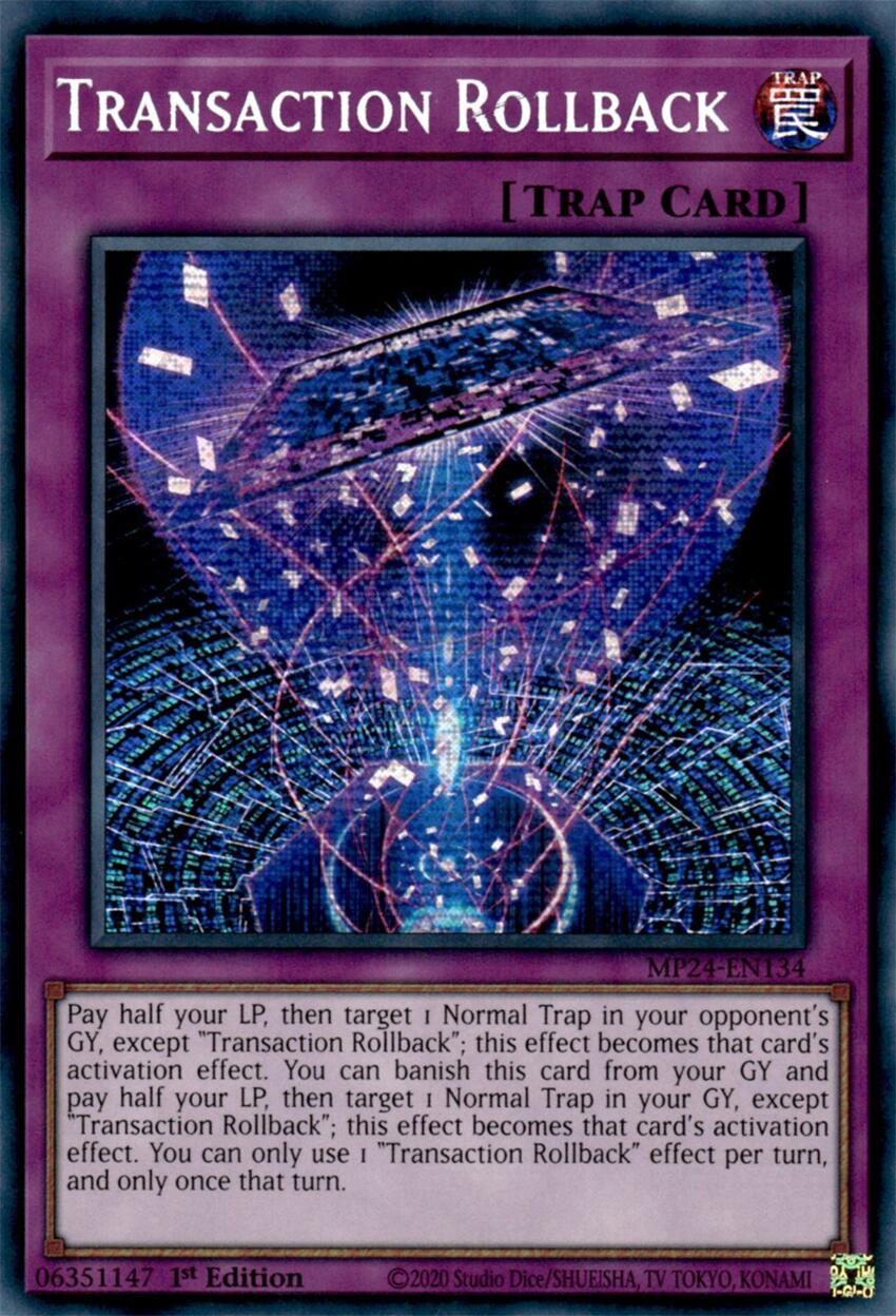 Transaction Rollback [MP24-EN134] Prismatic Secret Rare | Enigma On Main