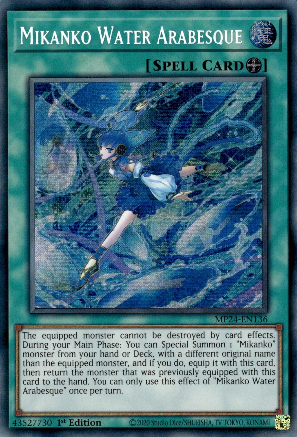 Mikanko Water Arabesque [MP24-EN136] Prismatic Secret Rare | Enigma On Main