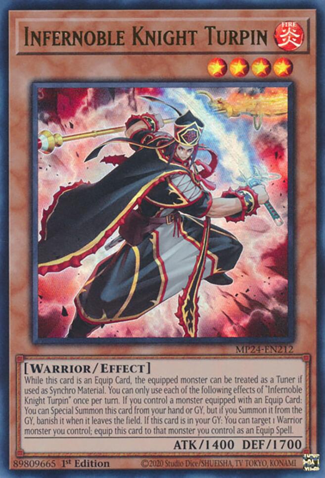 Infernoble Knight Turpin [MP24-EN212] Ultra Rare | Enigma On Main