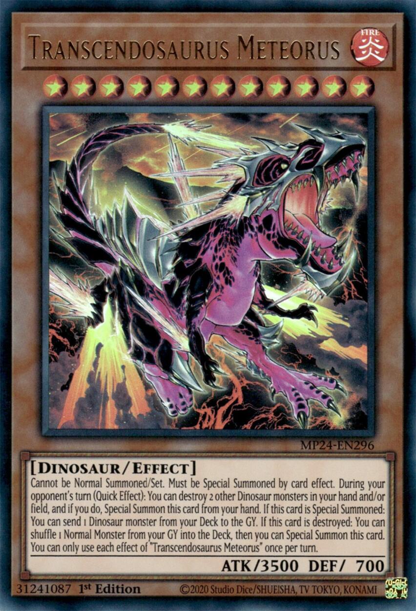 Transcendosaurus Meteorus [MP24-EN296] Ultra Rare | Enigma On Main