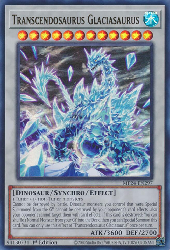 Transcendosaurus Glaciasaurus [MP24-EN297] Ultra Rare | Enigma On Main