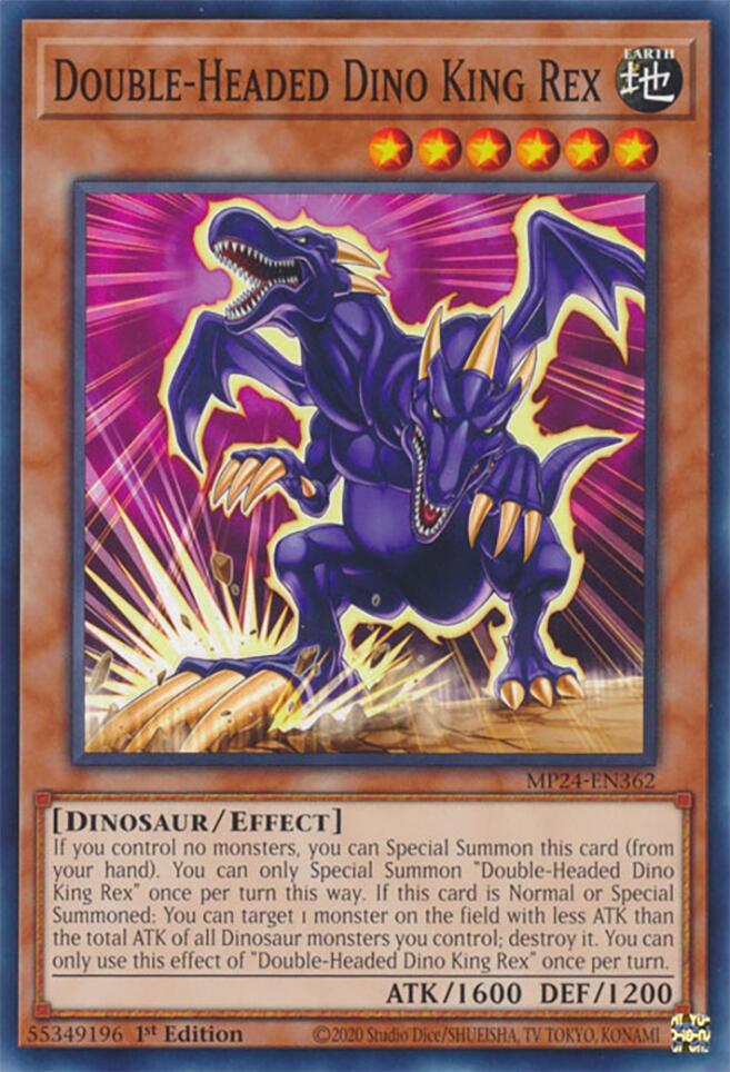 Double-Headed Dino King Rex [MP24-EN362] Common | Enigma On Main