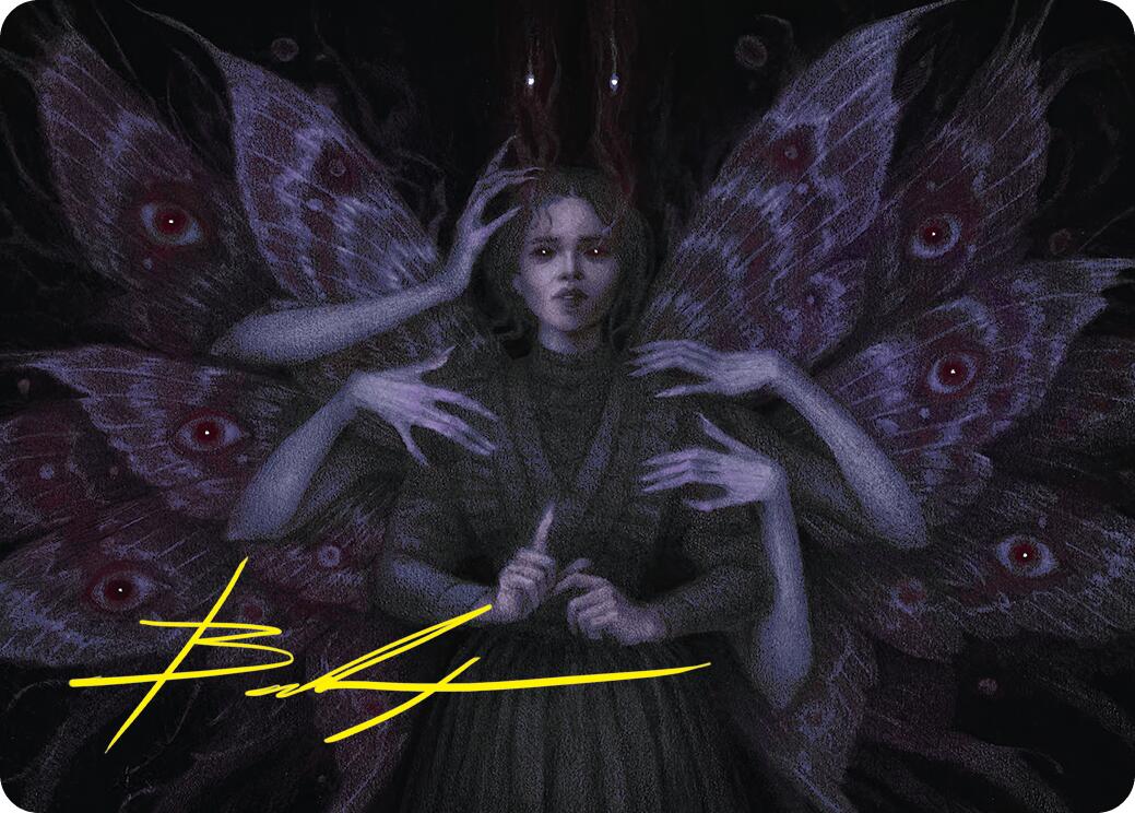 Demonic Counsel Art Card (7/54) (Gold-Stamped Signature) [Duskmourn: House of Horror Art Series] | Enigma On Main