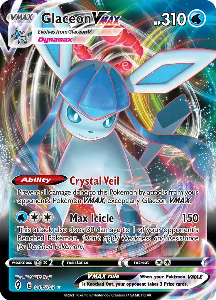 Glaceon VMAX (041/203) [Sword & Shield: Evolving Skies] | Enigma On Main