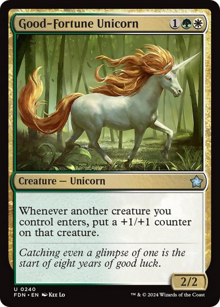 Good-Fortune Unicorn [Foundations] | Enigma On Main