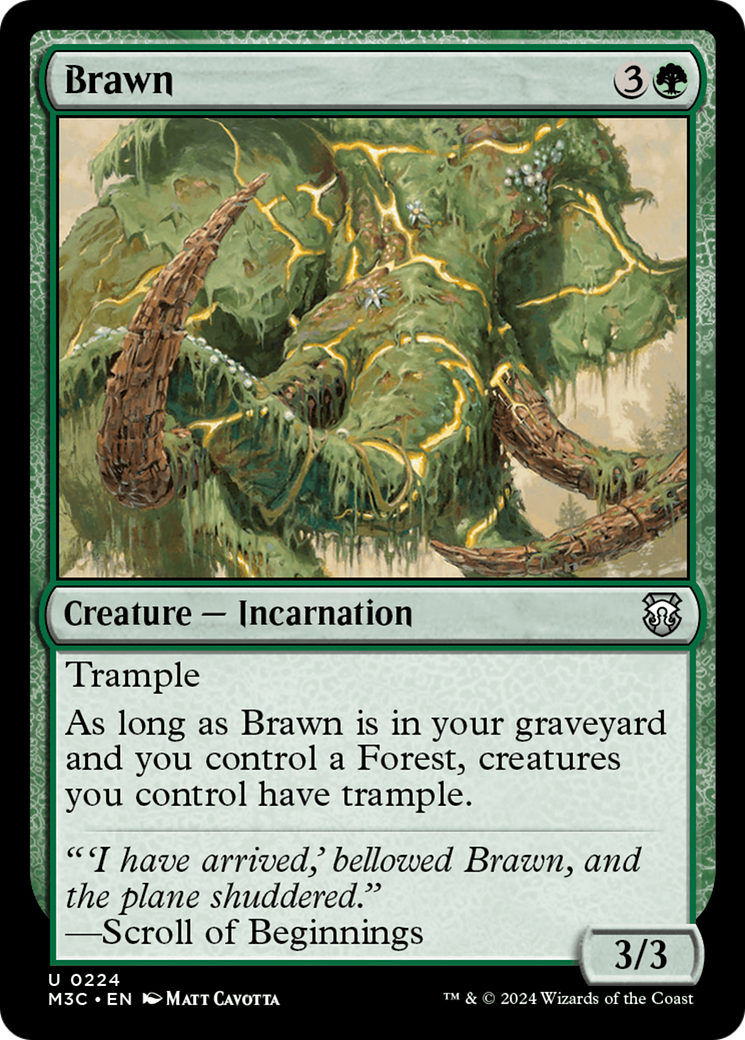 Brawn (Ripple Foil) [Modern Horizons 3 Commander] | Enigma On Main