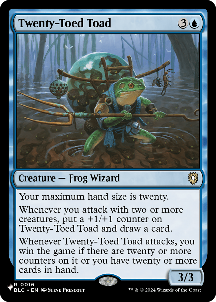 Twenty-Toed Toad [The List] | Enigma On Main